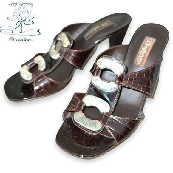 Brighton Ritz 3” Heel Sandals Size 7.5 - Picture 3 of 8